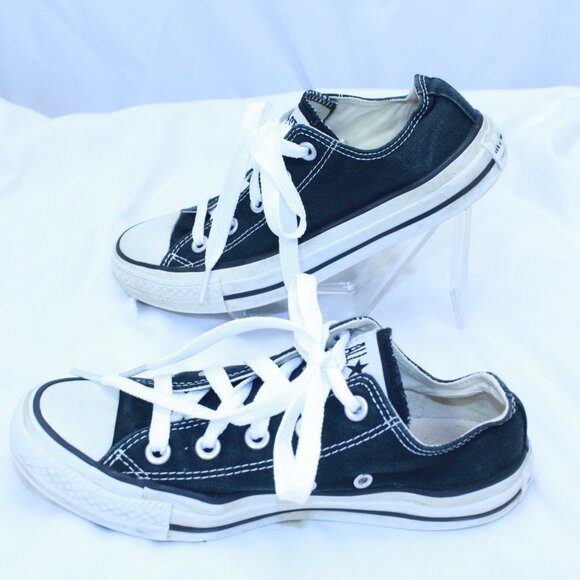 Converse Chuck Taylor All Star Unisex M 4 W 6 Black Low Top Sneakers - M9166 - Picture 3 of 11